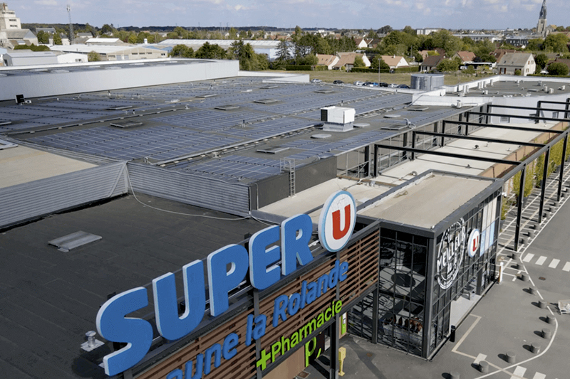 670 kW - Super U Beaune la Rolande - installed by Enr J Solaire